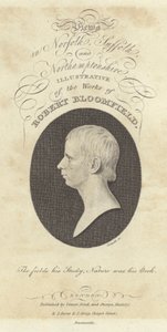 Robert Bloomfield, poet, portrait (engraving) by English School