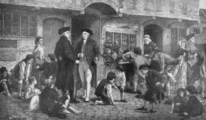 Robert Raikes, the Founder of Sunday Schools, and the House where the First Sunday School was held by English School