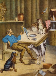 Robinson Crusoe by English School