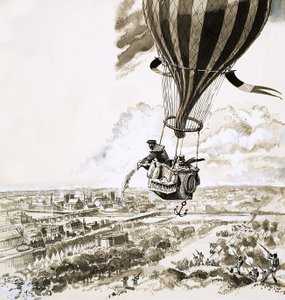 Rolier and Bezier Sent with a Message by Balloon During World War I by English School