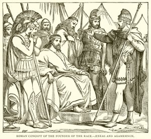 Roman Concept of the Founder of the Race (Aeneas and Agamemnon) by English School