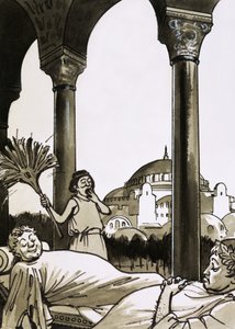 Romans Resting in Constantinople by English School