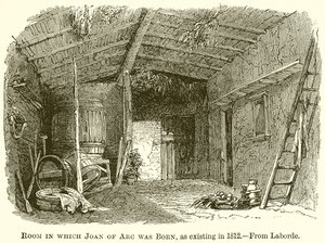 Room in Which Joan of Arc Was Born, as Existing in 1812 by English School