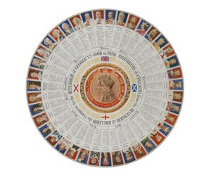 Roundel Showing the Monarchs of England from 1066 to 1936 by English School
