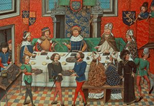 Duke of Lancaster dines with the King of Portugal, from Vol. III 
