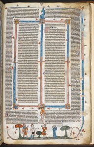 Medieval Figures and Marginal Decoration, illustration from the 