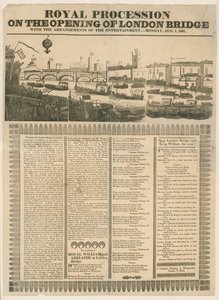 Royal Procession on the Opening of London Bridge, 1 August 1831 by English School