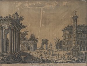 Ruins of Rome by English School