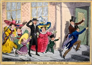 Running to Cover with the Bore Family in Full Cry, c.1830 by English School