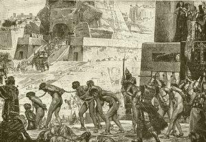Sacrificing Human Victims to Baal by English School
