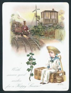 Sailor Boy waiting for train by English School