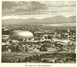 Salt Lake City, with Tabernacle by English School