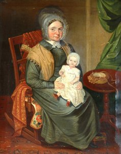 Sarah Barrett with a Child