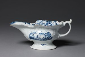 Sauce Boat, Possibly by Worcester Porcelain Factory or Bristol Porcelain Factory by English School