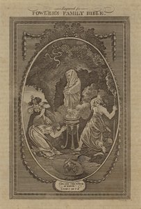 Saul and the Witch of Endor by English School