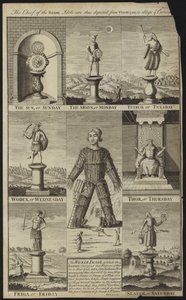 Saxon Idols and the Days of the Week by English School