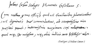 Julius Caesar Scaliger by English School