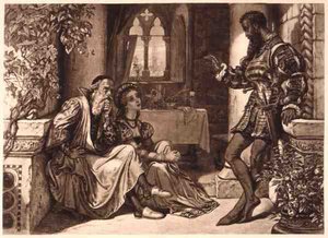 Scene from Othello, Act I Scene 3, by William Shakespeare by English School