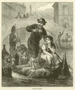 Scene in Venice by English School