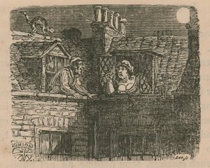 Scene of London life by English School