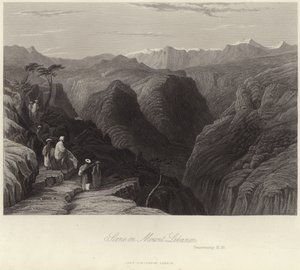 Scene on Mount Lebanon by English School
