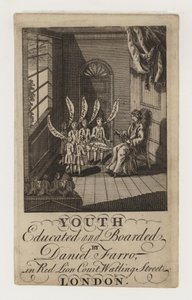 Daniel Farro School, trade card by English School