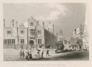School for the Indigent Blind, St Georges Field, Southwark, London by English School