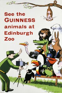 See the Guinness animals at Edinburgh Zoo, c.1938 by English School