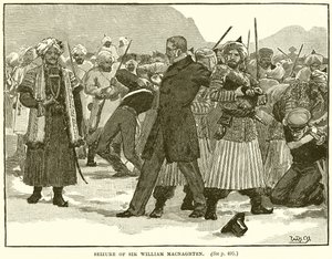Seizure of Sir William Macnaghten by English School