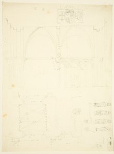 Series of Sketches of Abbey Gatehouse and Bristol Cathedral by English School