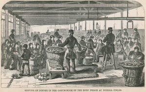 Serving of dinner in the Oakum Room by English School