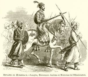 Sevajee on Horseback (Langles, Monumens Anciens et Modernes de l