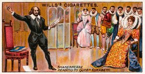 Shakespeare Reading to Queen Elizabeth by English School