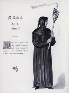 King Richard III: A Priest, Act I, Scene I by English School