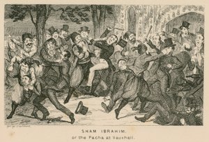 Sham Ibrahim or the Pacha at Vauxhall Gardens, London by English School