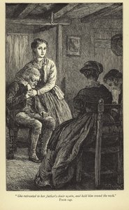 She retreated to her fathers chair again, and held him round the neck by English School