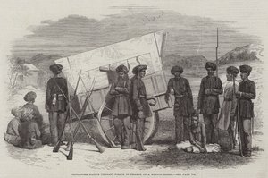 Sholapore Native (Indian) Police in Charge of a Hindoo Rebel by English School
