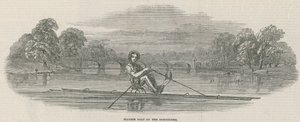 Siamese Boat on the Serpentine, Hyde Park, London by English School