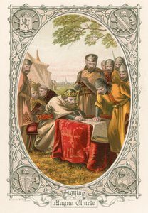 Signing of Magna Carta by English School