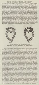 Silver Brooch Set with Crystals, supposed to have belonged to Shakspeare by English School