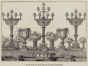 Silver Plate for Use at the New Townhall, Manchester by English School