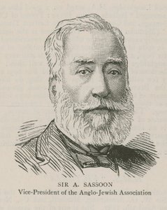 Sir A Sassoon, Vice-President of the Anglo-Jewish Association by English School