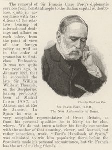 Sir Clare Ford, GCB, the New Ambassador to Rome by English School