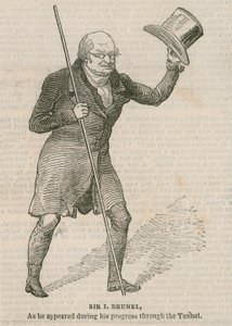 Sir Isambard Brunel as He Appeared During His Progress Through the Tunnel by English School