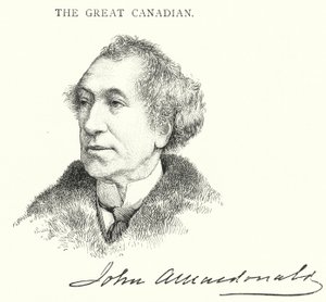 Sir John Alexander Macdonald by English School