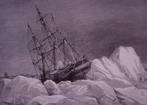 Sir John Franklin, expedition of 1845 to find Northwest Passage, ship Terror stuck in ice