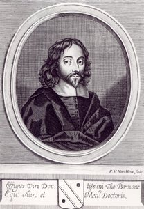 Sir Thomas Browne, Engraved by Frederick Hendrick van Hove by English School