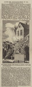 Sir Thomas Chitty, Lord Mayor of London, Laying the Inauguration-Stone of Old Blackfriars Bridge in 1760 by English School