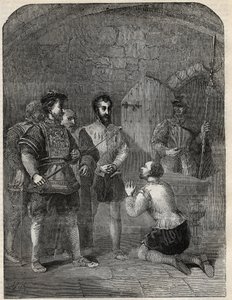 Sir Thomas Wyatt The Younger on his way to execution by English School