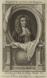 Sir William Morice, Secretary of State to King Charles II by English School